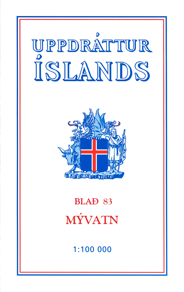 TOPO Wandelkaart 83 - Myvatn Iceland - Ferdakort 