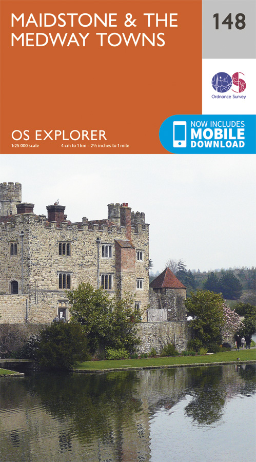 Wandelkaart 148 - Maidstone & Medway Towns- Kent - OSI