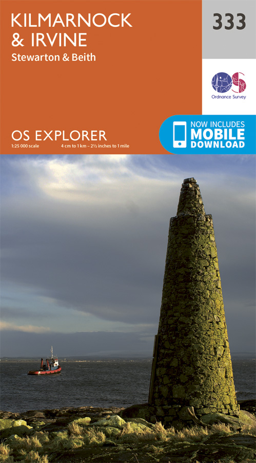 Wandelkaart 333 Kilmarnock & Irvine- East Ayrshire - OSI