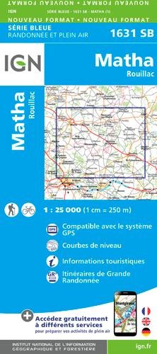 Wandelkaart 1631 SB Matha - IGN