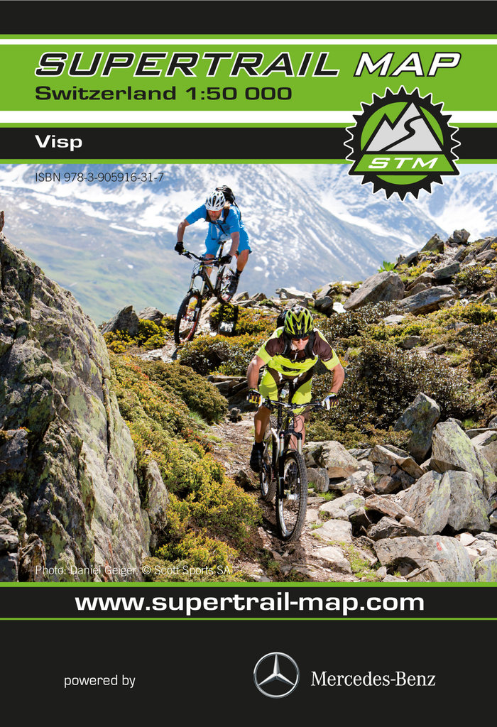 Fietskaart 2 - Visp- Wallis Zwitserland - Outkomm