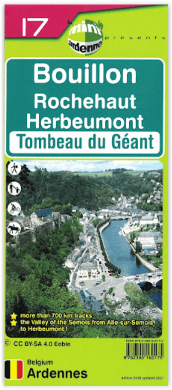 Wandelkaart 17 Pays de Bouillon - Mini-Ardenne