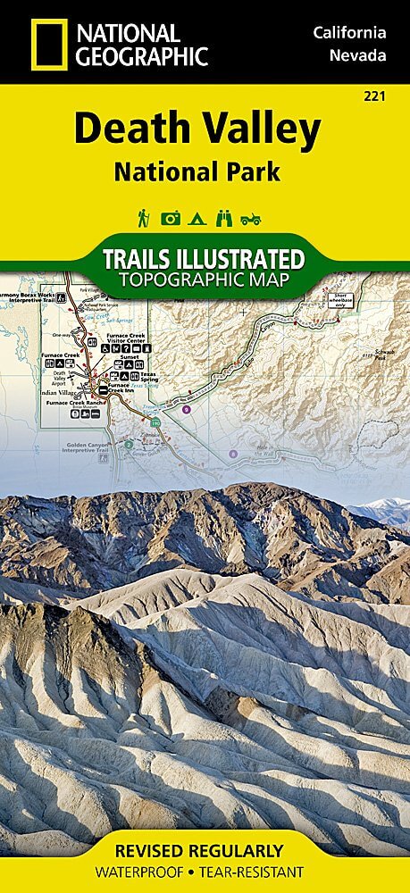 Wandelkaart 221 Death Valley NP - Nevada - Natgeo