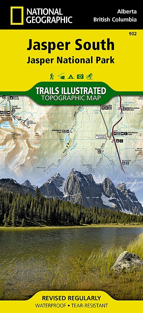 Wandelkaart 902 Jasper NP South - Nat Geo