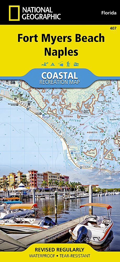 Recreational Map - Fort Myers Beach - Florida - Nat Geo