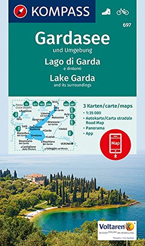 Wandelkaart 697 - Gardasee & Umgebung Italië - Kompass