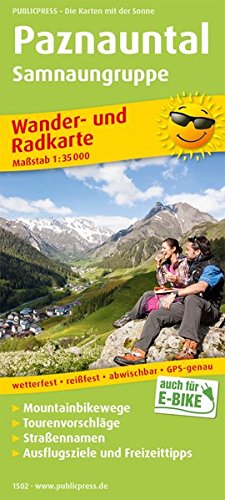 Wandelkaart & Fietskaart Paznauntal & Samnaungruppe - Publipress