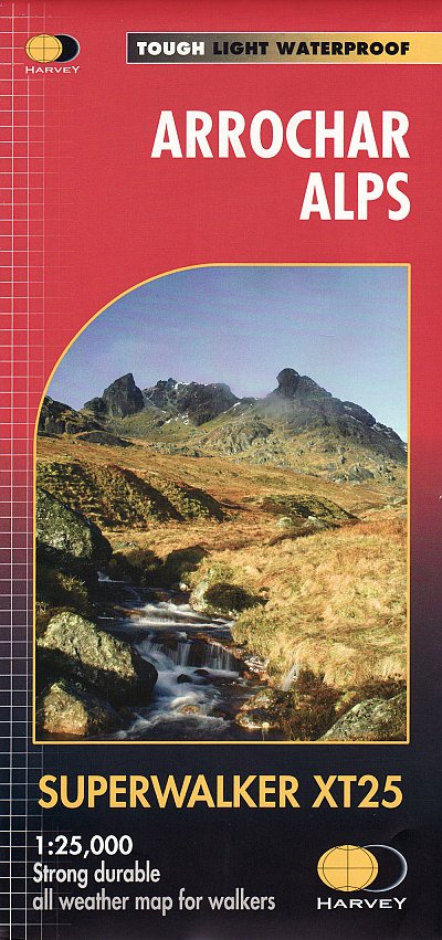 Wandelkaart XT25 Arrochar Alps - Harvey maps