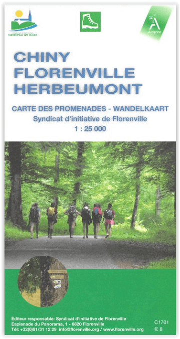 Wandelkaart - Chiny- Florenville & Herbeumont - NGIB