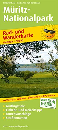 Wandelkaart & fietskaart 22 Müritz NP Duitland- Publipress