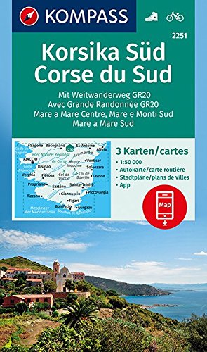Wandelkaart 2251 - Corsica Zuid - Kompass
