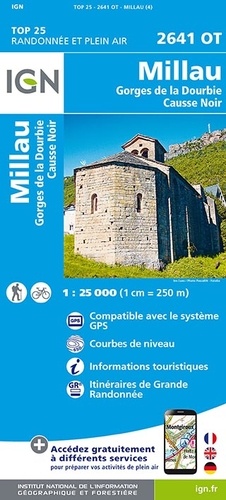 Wandelkaart 2641 OT - Millau & Gorges de la Dourbie - IGN