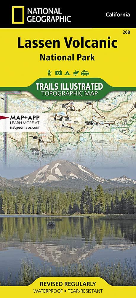 Wandelkaart 268 - Lassen Volcanic NP - California - Nat Geo