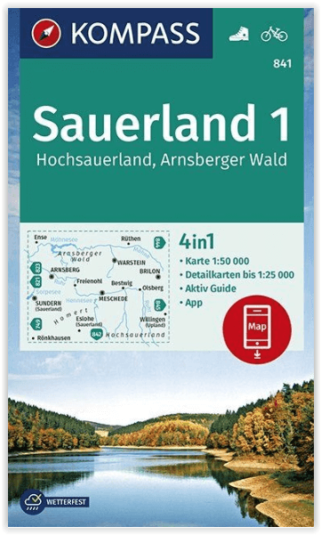 Wandelkaart 841 - Sauerland 1 - Kompass