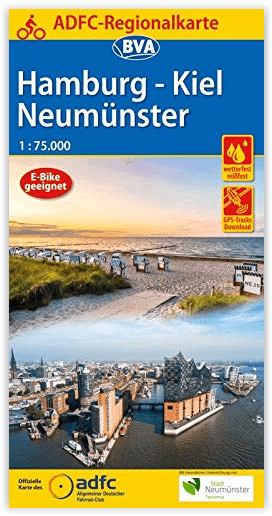 Fietskaart Hamburg- Kiel & Neumünster - ADFC