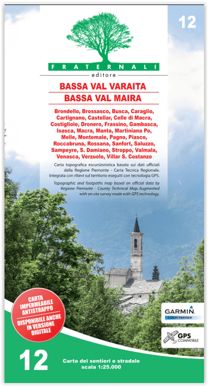 Wandelkaart 12 Bassa Valle Varaita & Bassa Valle Maira