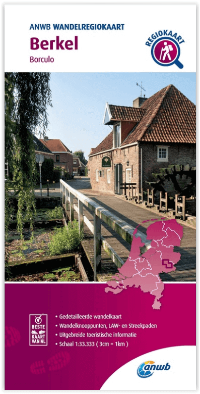 Wandelregiokaart 008 - Berkel Achterhoek - Anwb