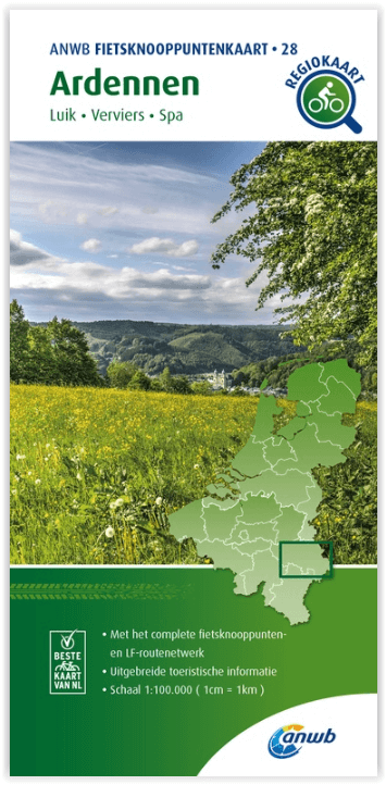Fietskaart 28 - Ardennen Knooppuntenkaart - Anwb