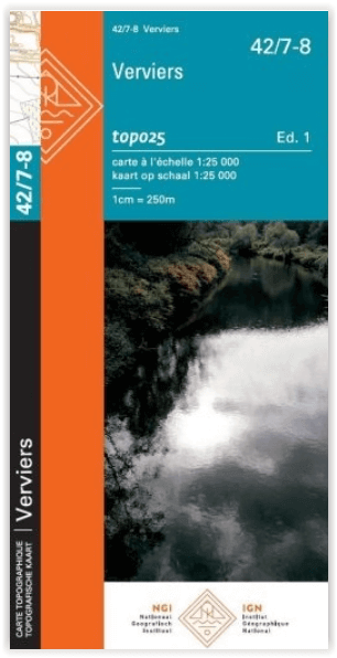 TOPO Wandelkaart 42/7-8 Verviers - NGI
