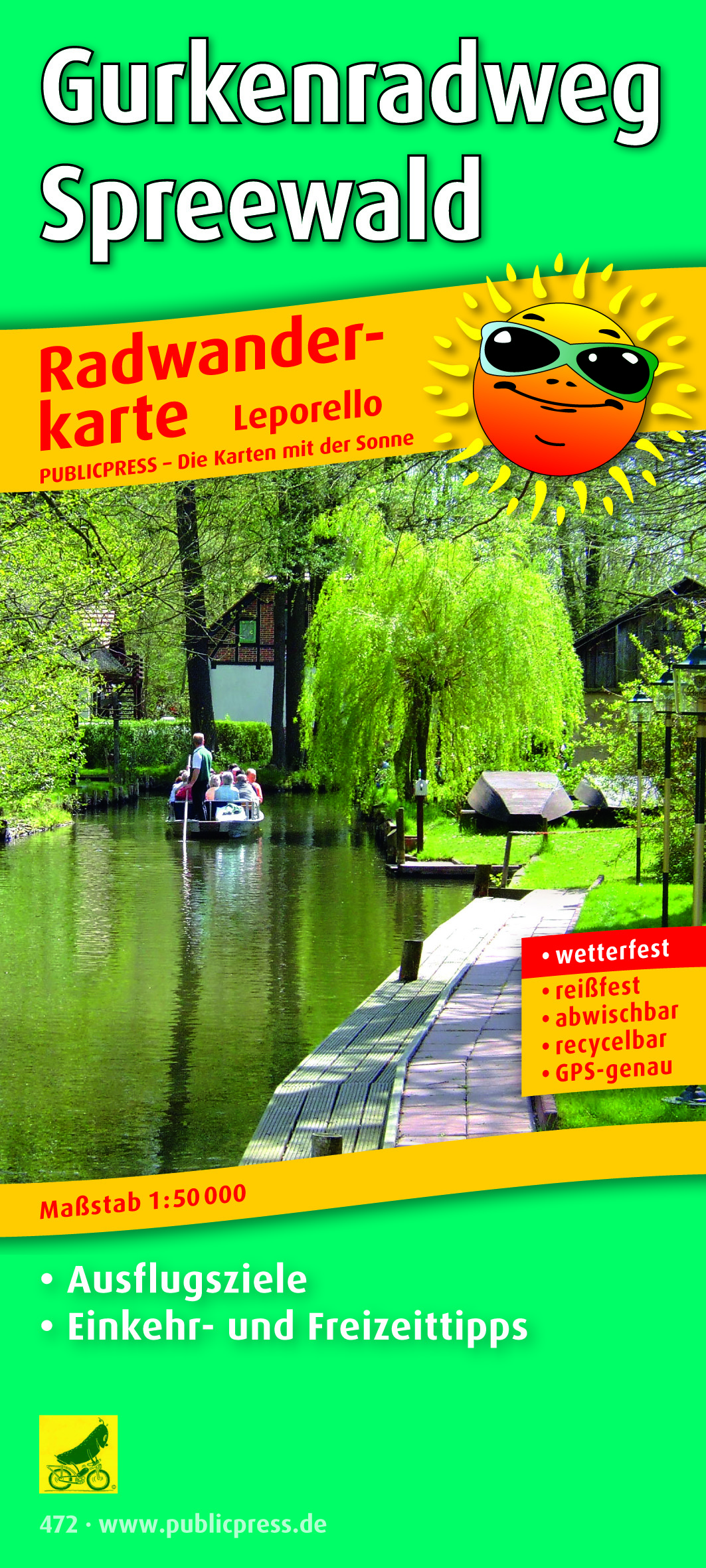 Fietskaart 472 - Gurkenradweg Spreewald- Publipress