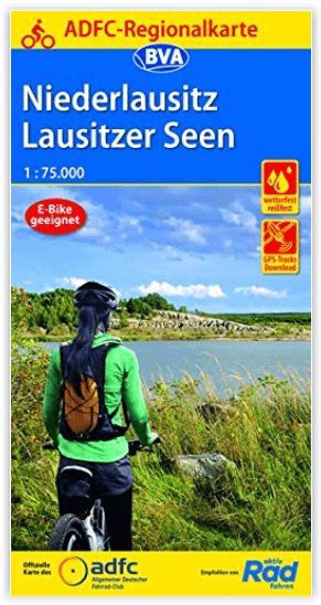 Fietskaart Niederlausitz & Lausitzer Seen - ADFC Regionalkarte