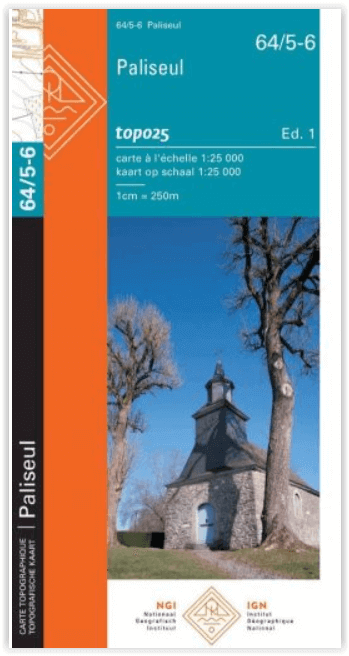 TOPO Wandelkaart 64/5-6 Paliseul Prov. Luxemburg - NGI