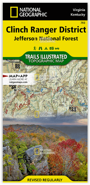 Wandelkaart 793 - Clinch Ranger District USA - Nat Geo