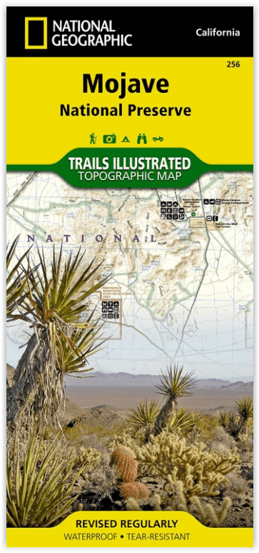 Wandelkaart 256 Mojave National park California - Nat Geo