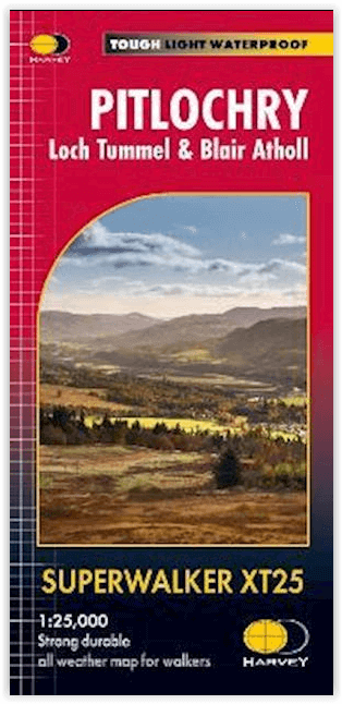 Wandelkaart XT25 Pentland Hills Schotland - Harvey Maps
