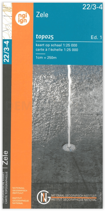 TOPO Wandelkaart 22/3-4 Zele - NGI