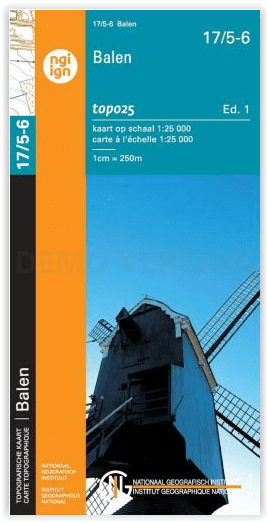 TOPO Wandelkaart 17/5-6 Meerhout & Balen - NGI