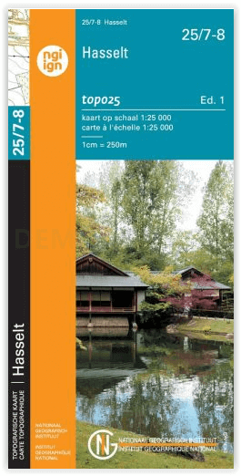 TOPO Wandelkaart 25/7-8 Hasselt - NGI