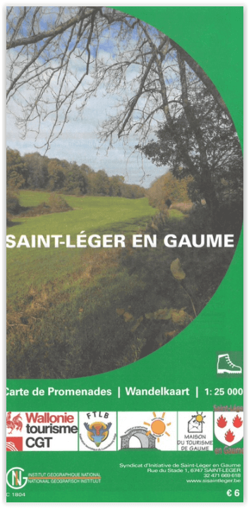 Wandelkaart 193 Saint-Leger en Gaume - NGI