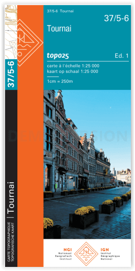 TOPO Wandelkaart 34/5-6 Tournai - NGI