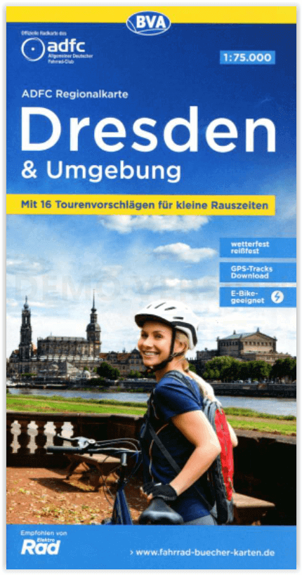 Fietskaart ADFC Regionalkarte Dresden & omgeving - Bielefelder