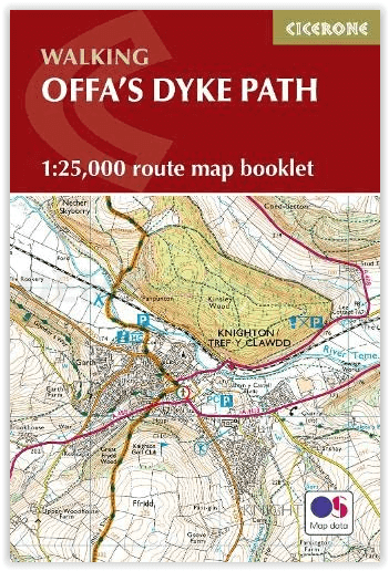 Wandelkaart Offa's Dyke Path- Route Map Booklet - Cicerone