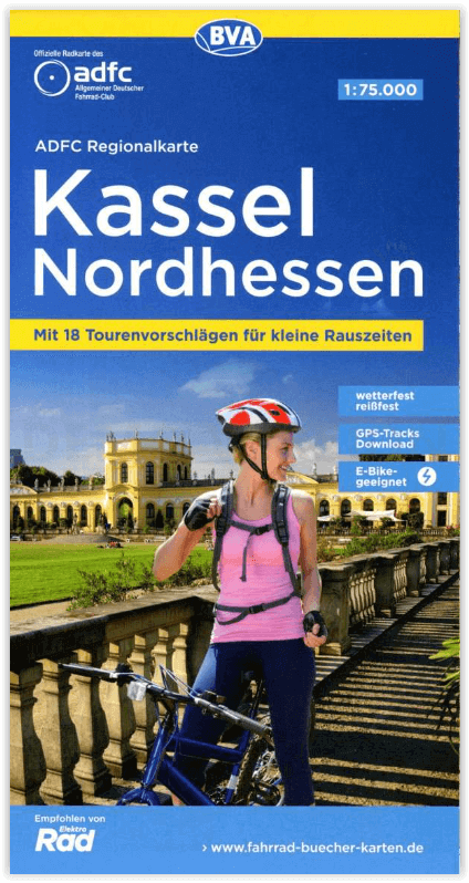 Fietskaart ADFC Regionalkarte Kassel & Noordhessen - Bielefelder
