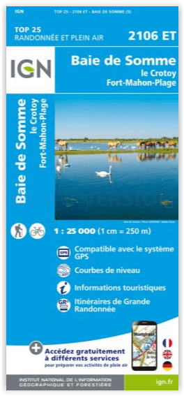 Wandelkaart 2106 ET Baie de Somme & Le Crotoy - IGN