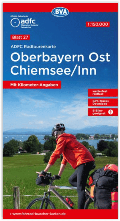 Fietskaart 27 Oberbayern Ost - Chiemsee / Inn - ADFC