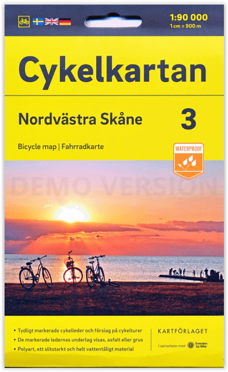 Fietskaart 03 Cykelkartan N.V Skåne - N.W. Skane - Norstedts