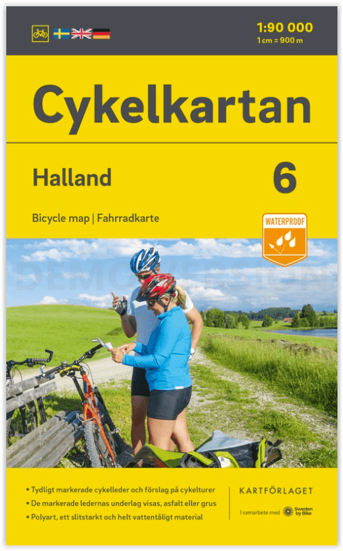 Fietskaart 06 Cykelkartan Halland - Norstedts
