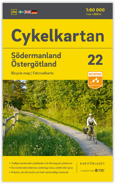 Fietskaart 22 Cykelkartan Södermanland - Östergötland - Norstedts