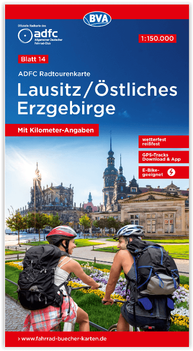 Fietskaart 14 Lausitz & Östliches Erzgebirge - ADFC