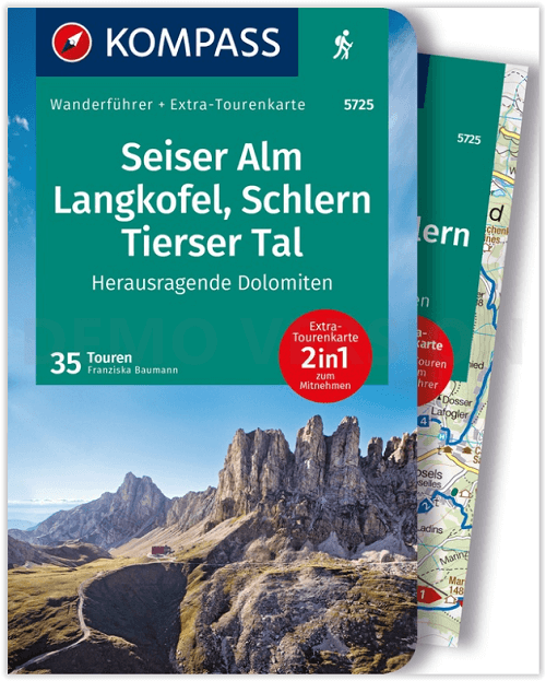 Wandelgids 5725 Seiser Alm Dolomiten 2 - Kompass