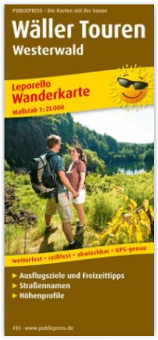 Wandelkaart Wäller Touren - Westerwald - Publipress