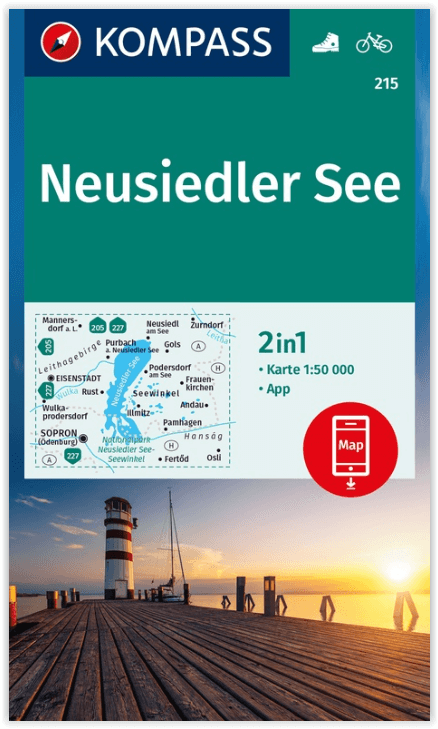 Wandelkaart 215 Neusiedler See Oostenrijk - Kompass
