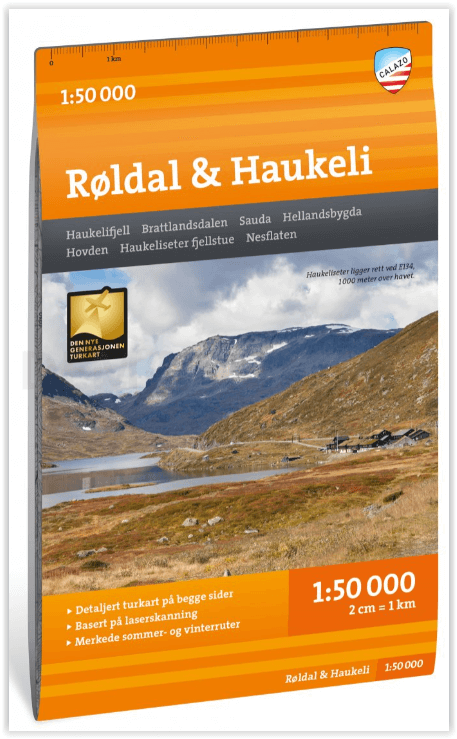 Wandelkaart Tourkaart 290 Røldal och Haukeli - Calazo