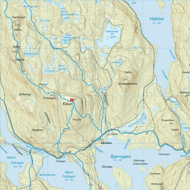 Wandelkaart Stikart 030 Oslo Nordmarka nord - Calazo