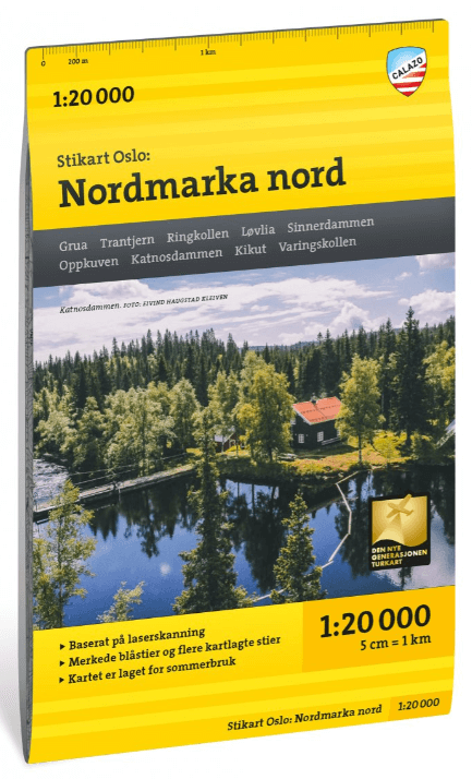 Wandelkaart Stikart 030 Oslo Nordmarka nord - Calazo