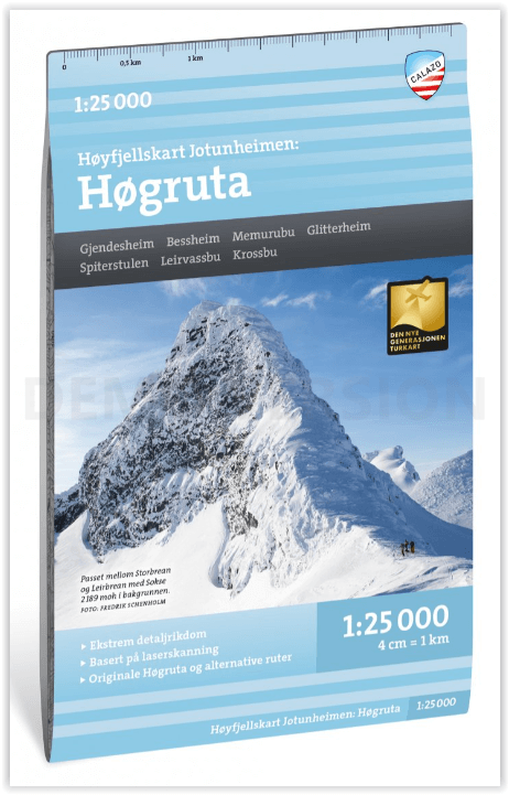 Wandelkaart Hoogalpinekaart 130 Høgruta - Calazo